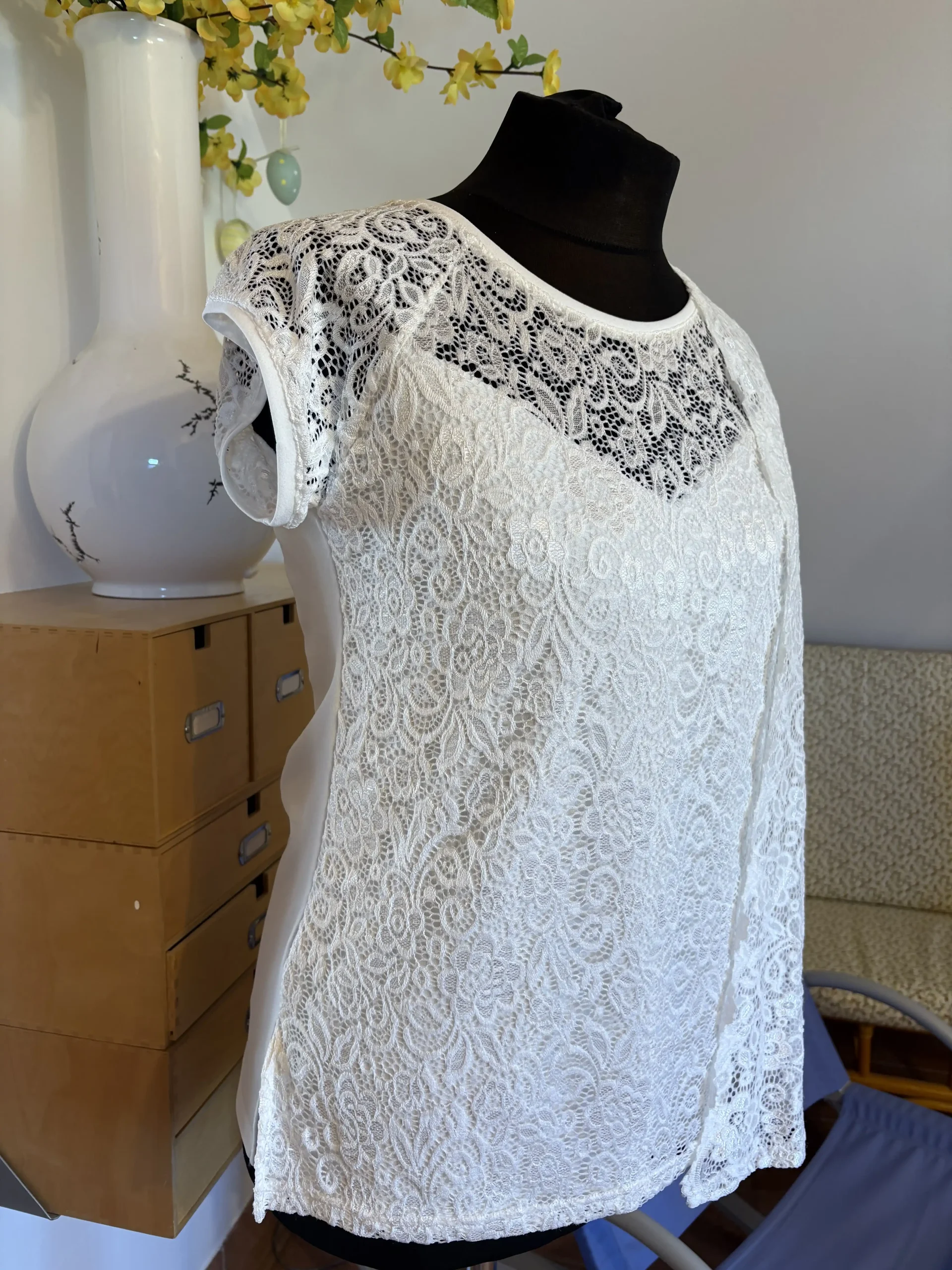 Felső + boleró 2 részes csipkés alkalmi szett Zita Fashion - Image 6