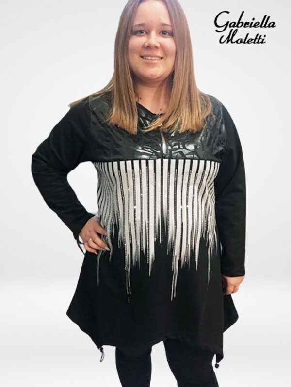 Trendi molett tunika strasszos