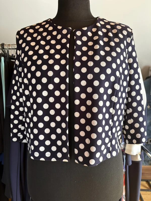 Zita Fashion alkalmi pöttyös blézer