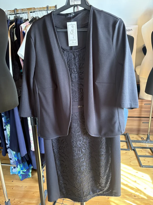 Zita Fashion fekete alkalmi kosztüm/komplé